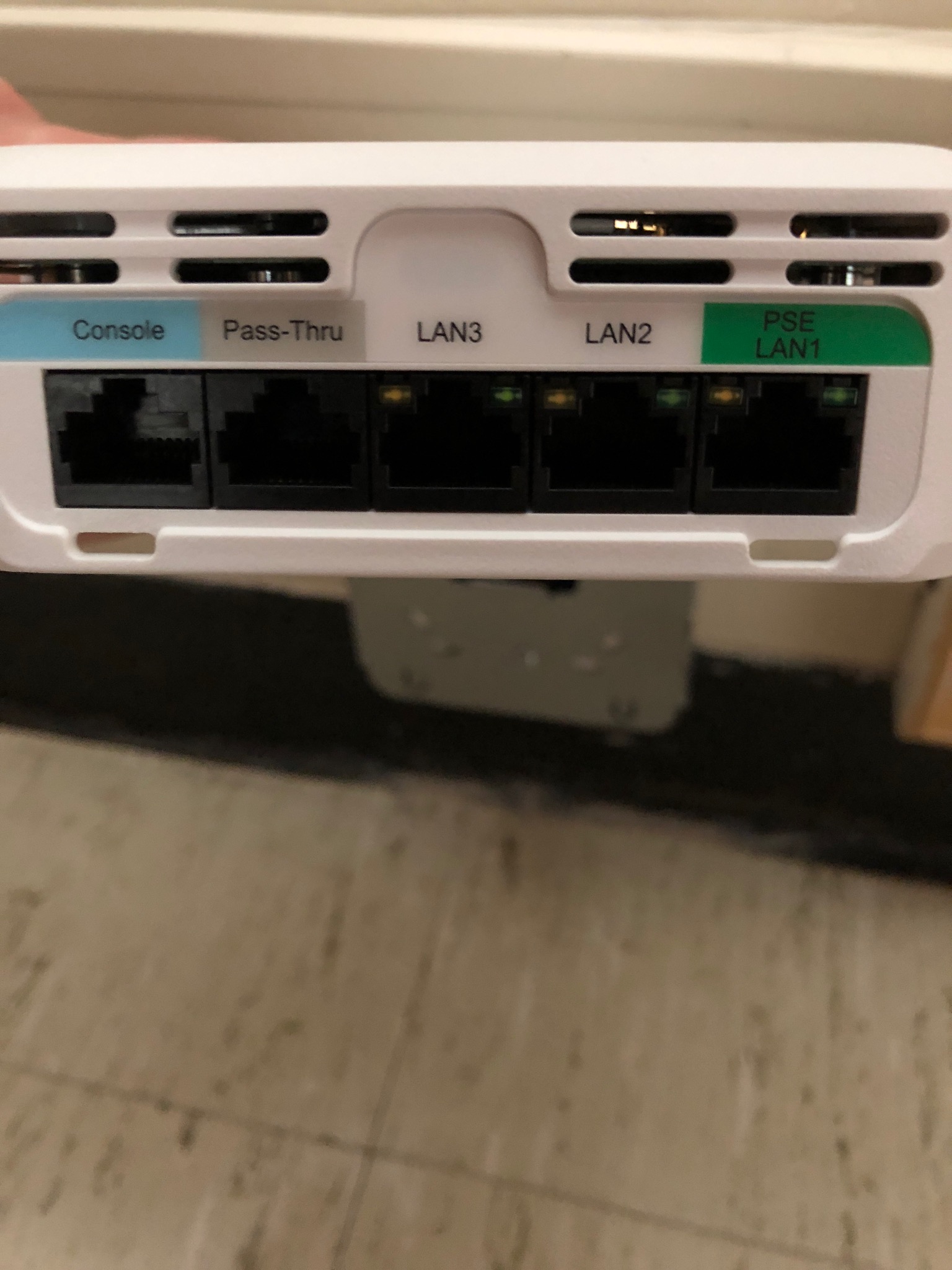 Ethernet port locations